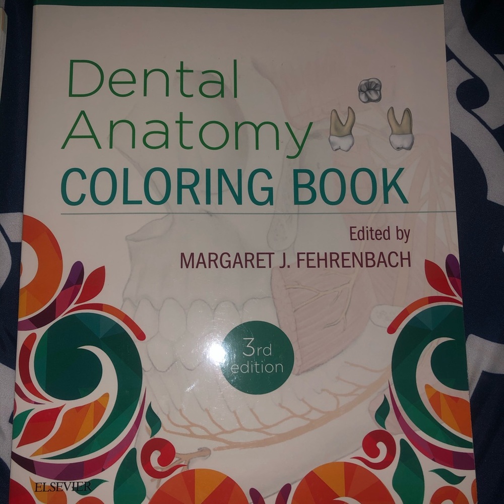 Dental anatomy coloring bok